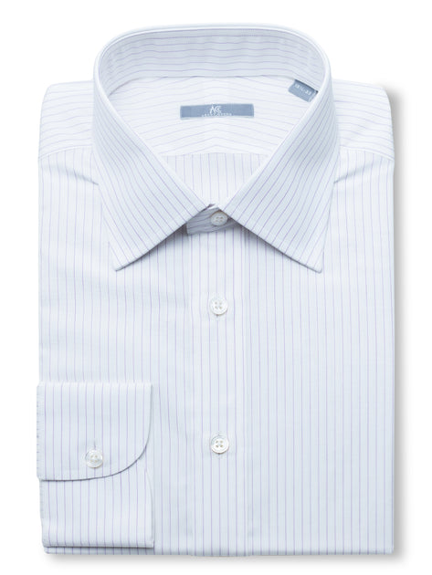 Ascot Chang アスコットチャン ドレスシャツ 長袖 ブルー チェック Men's Dress Shirts | Ascot Chang