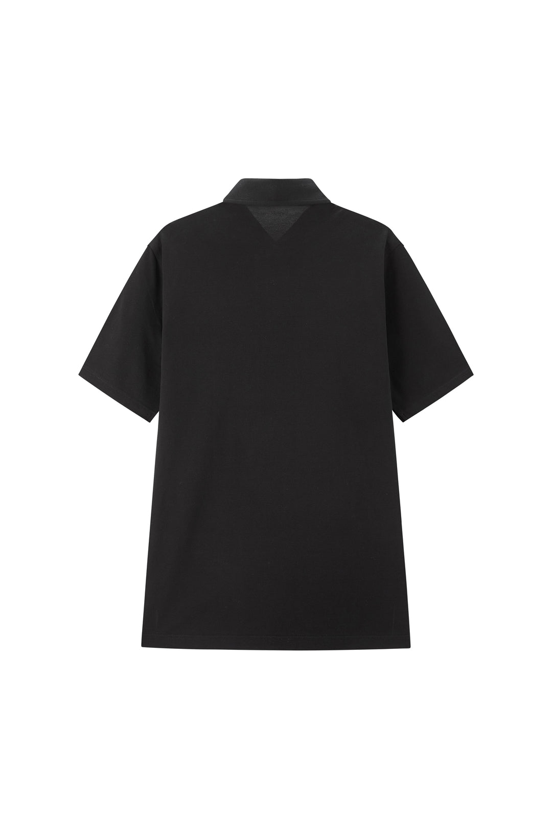 Black Button Down Collar Polo - Short Sleeve Davis Fit (Slim