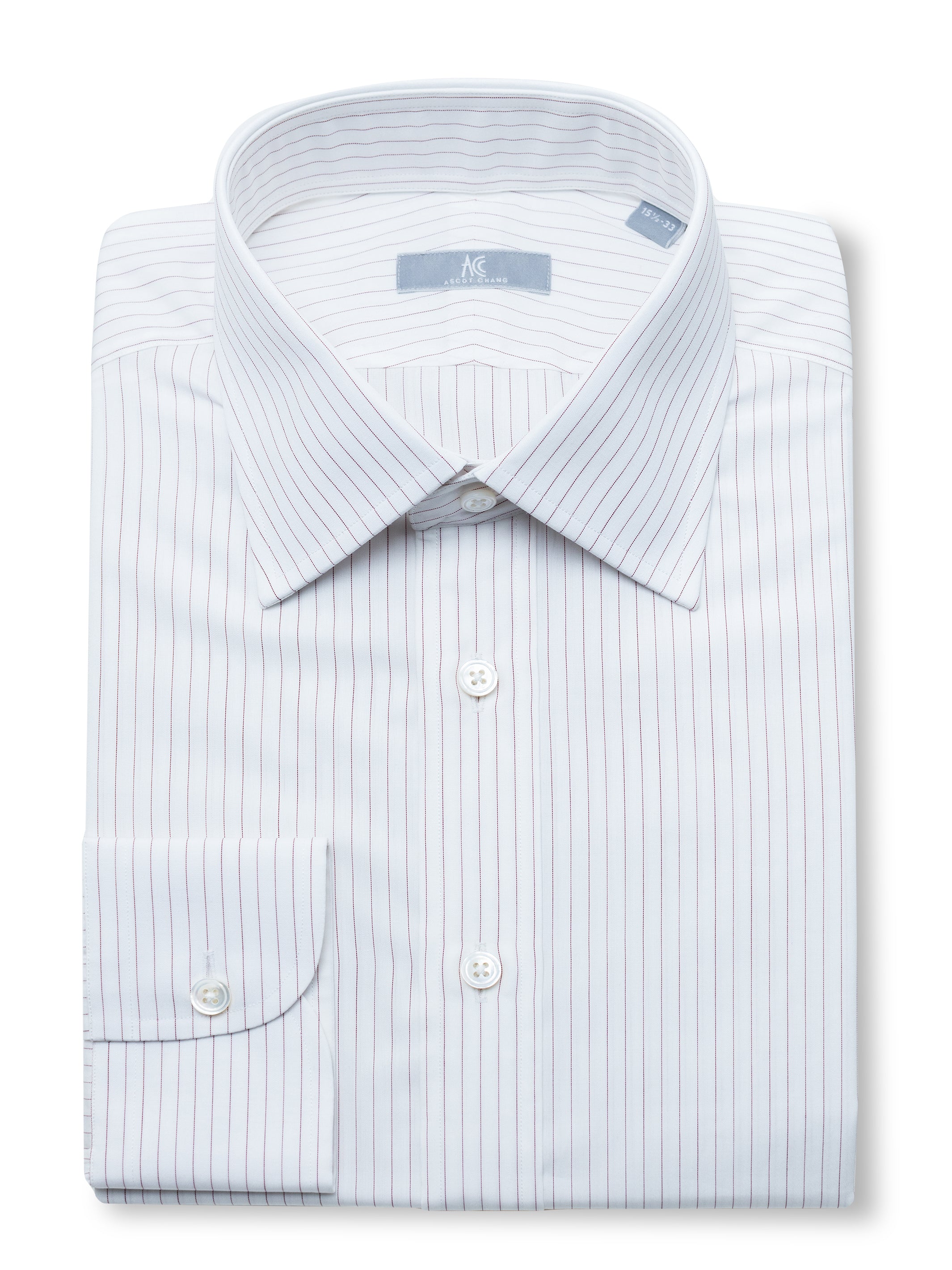 トップス RAGTIME BAND COLLAR STRIPE Darb Band Collar Shirt - Blue White 002 - Timechine Co.