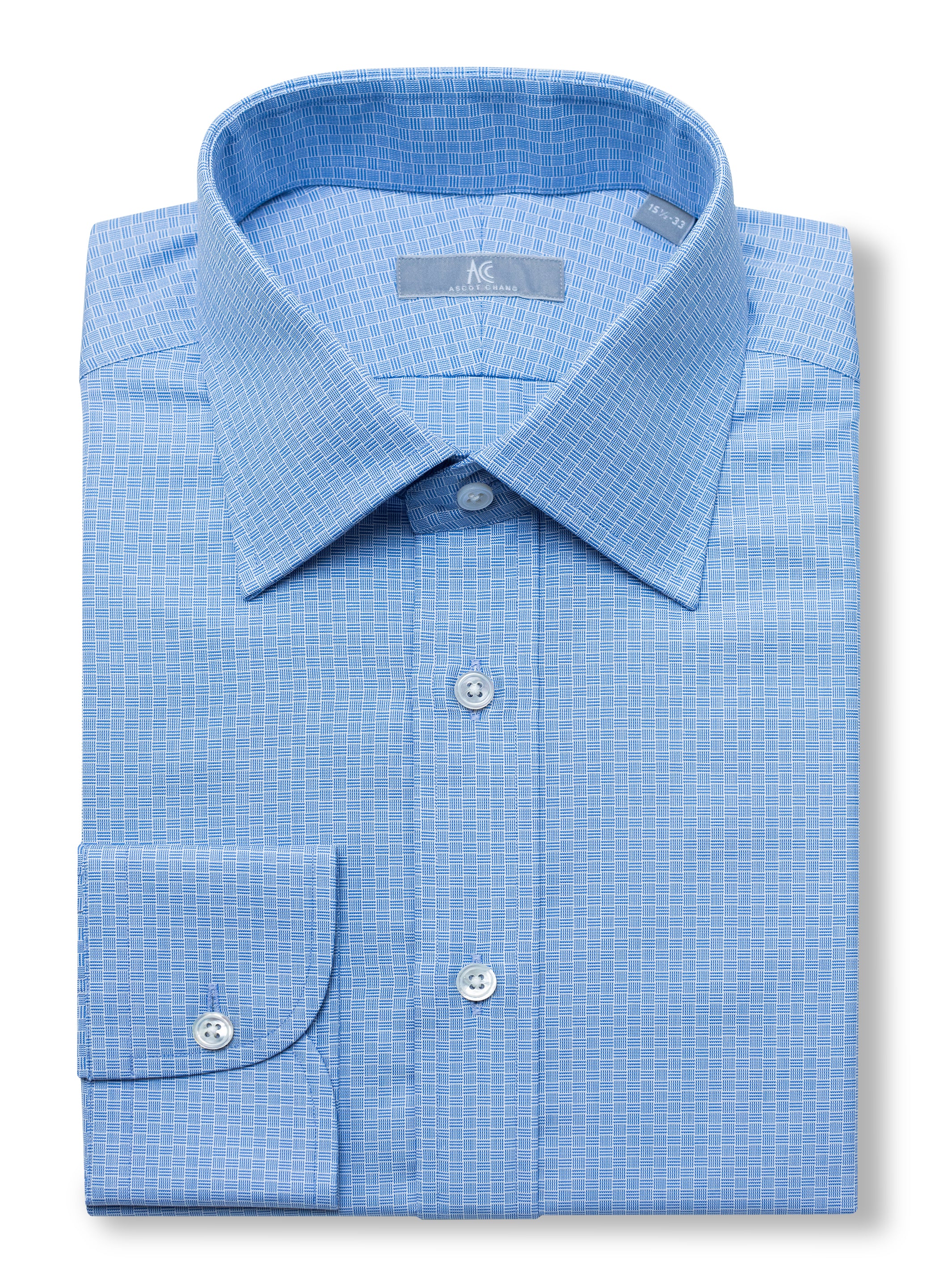 シャツ DNSR Open collar half check shirt 5SH151 Organic Cotton Ripple Checkered Notch Collar Shirt | EILEEN