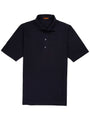 Ascot Chang One Piece Collar Navy Polo is made with our in-house 100% cotton pique, our polos are cut in a slim fit and feature an Italian one piece collar. This specific polo is made with an extra breathable open weave pique.